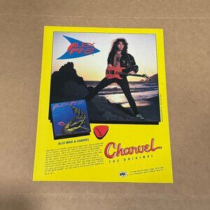 Alex Masi - Charvel Guitars - 1989 Print Advertisement